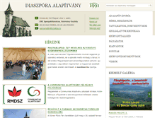 Tablet Screenshot of diaszporaalapitvany.ro